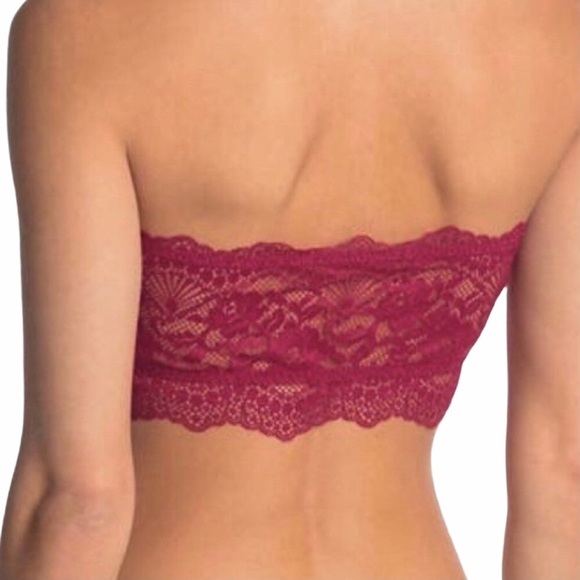 FREE PEOPLE Lacey Looks Bandeau Burgundy OB1210880 - Picture 4 of 8